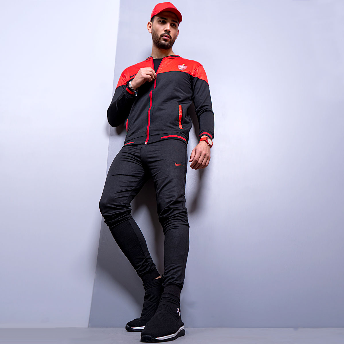 ست سوئیشرت شلوار پرسپولیس مردانه مدلRader