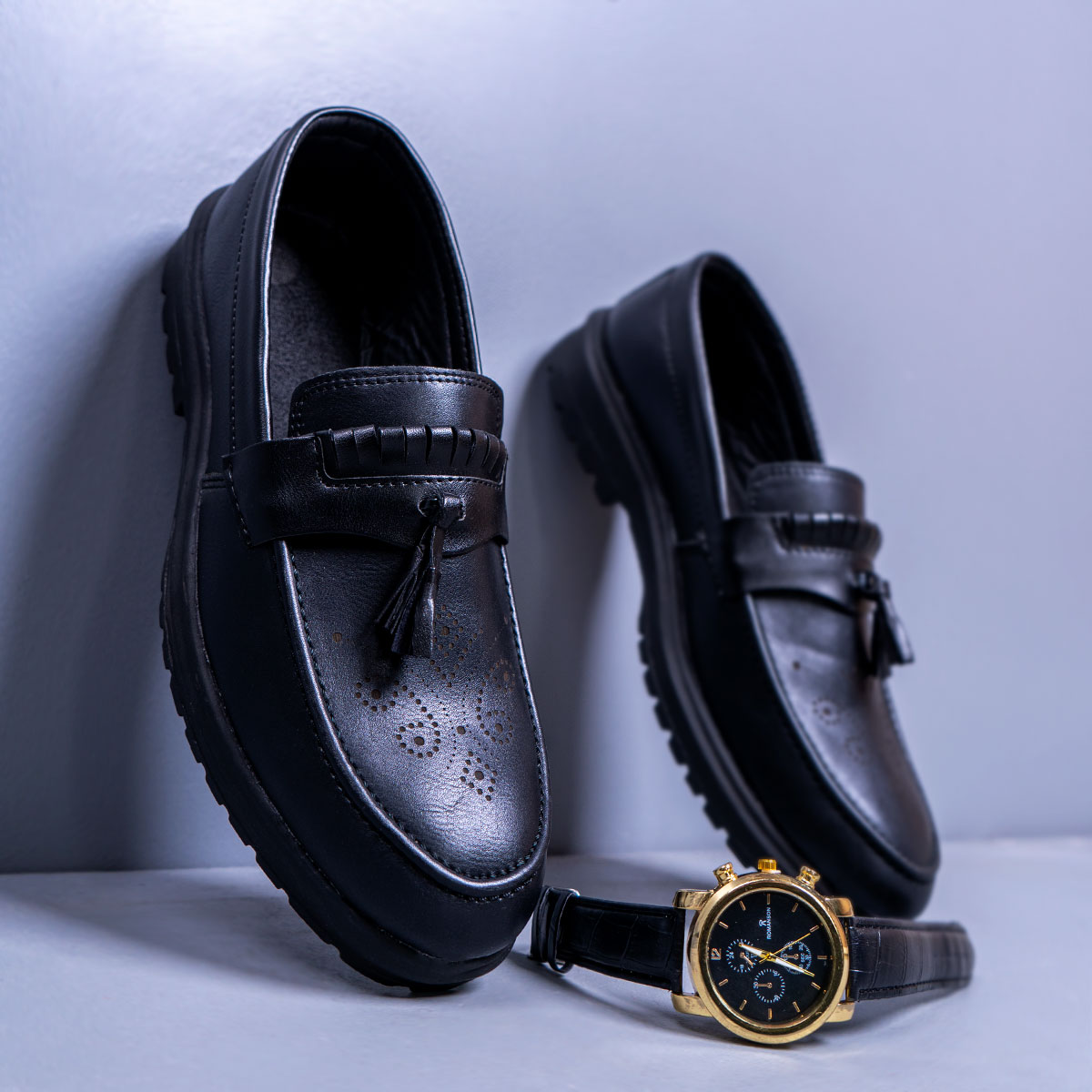 كالج مردانه مشكي مدل Farly