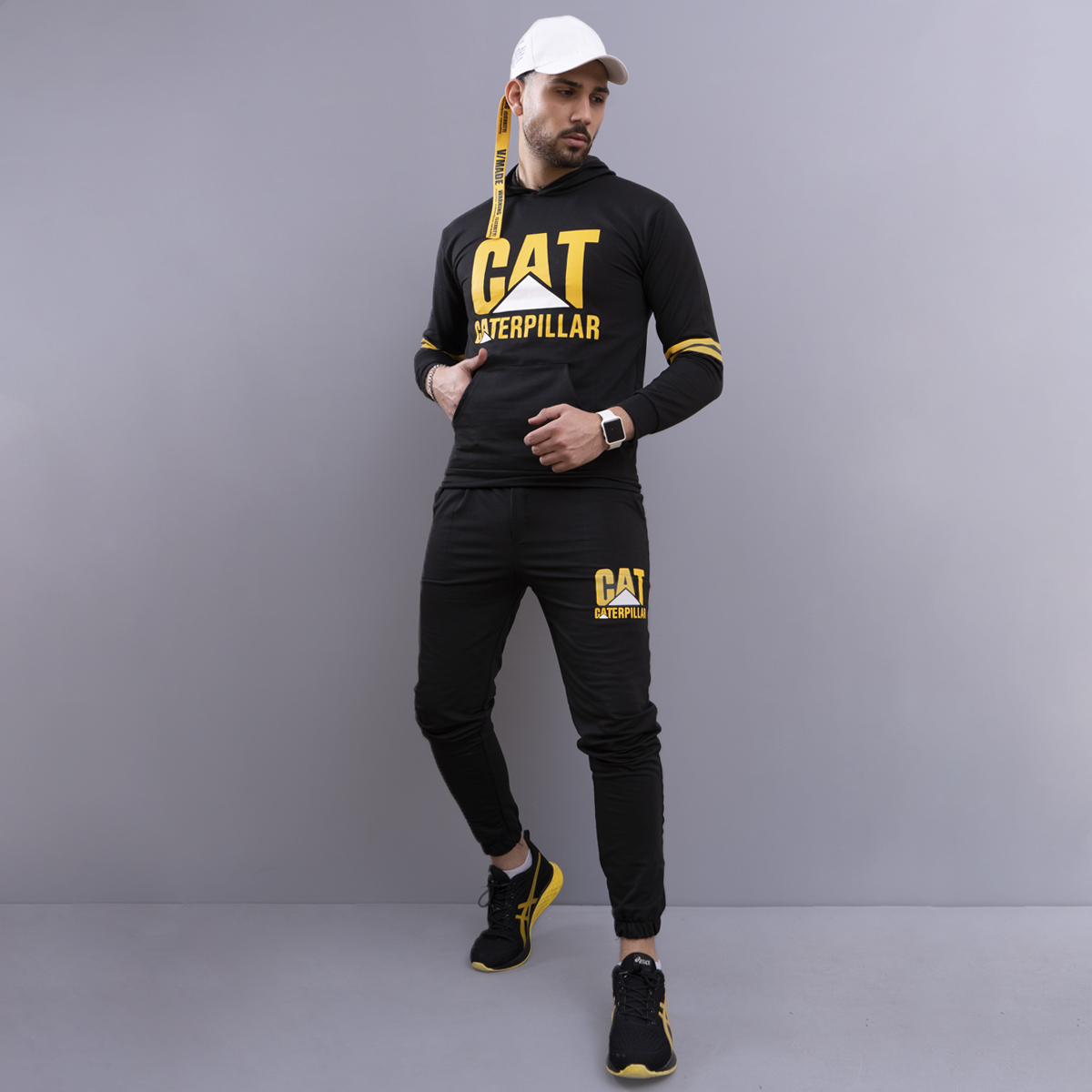 ست سوئیشرت شلوار مردانه CAT مدل Herbert