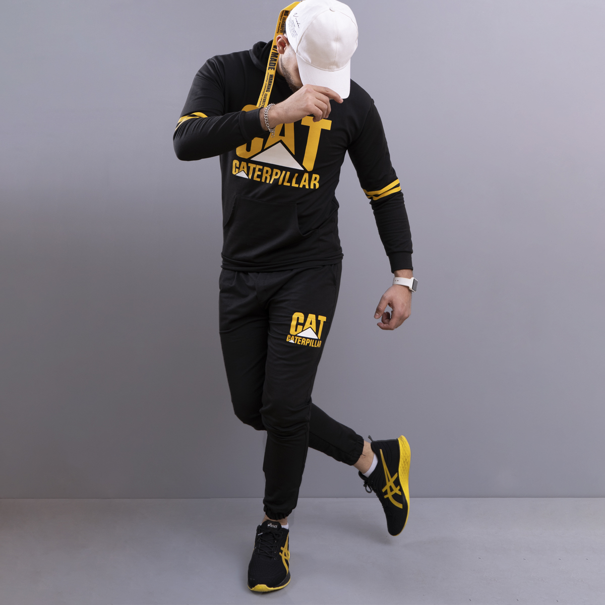 ست سوئیشرت شلوار مردانه CAT مدل Herbert