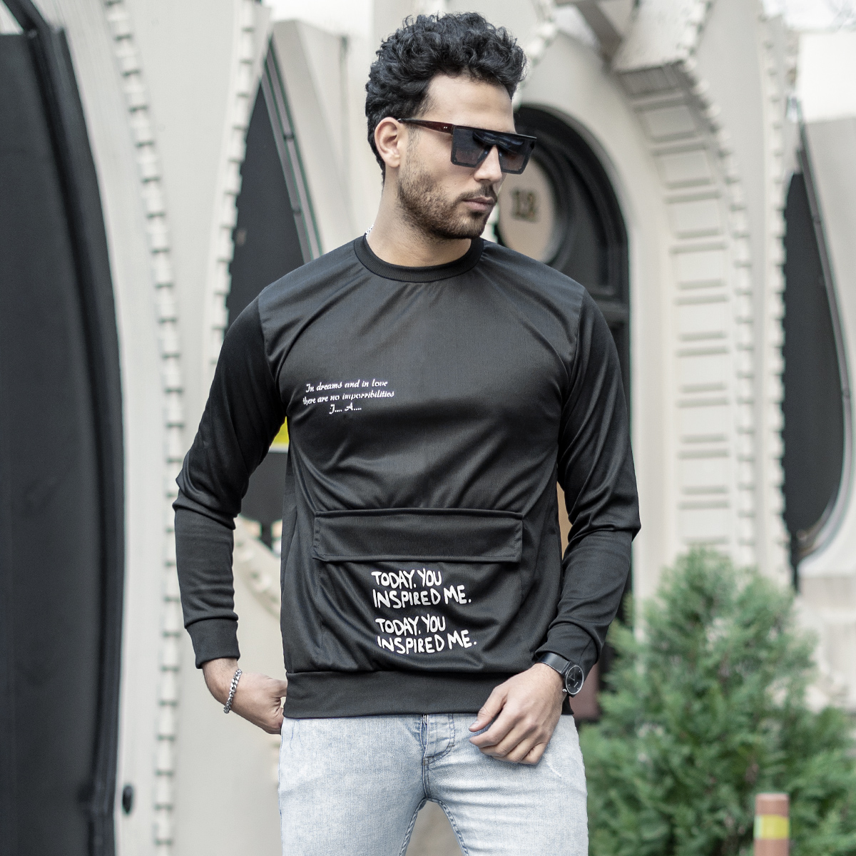 تیشرت استین بلند مردانه مدل Hemil