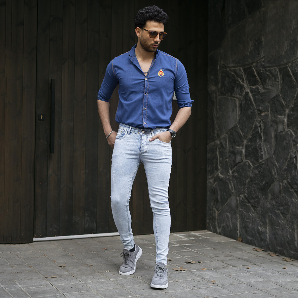 پیراهن مردانه لی مدل Bavin