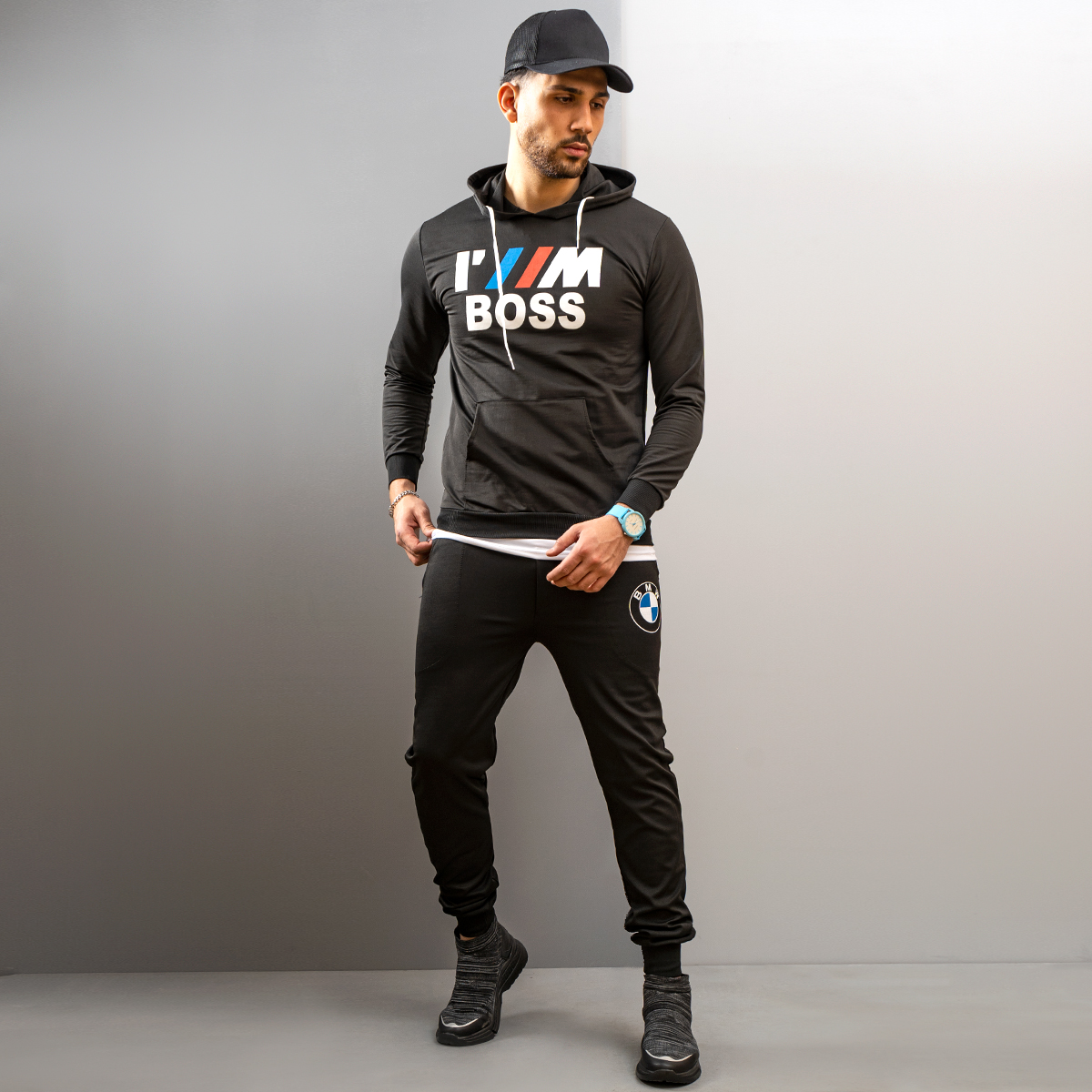 ست سوئیشرت شلوار BMW مردانه مدل Varen