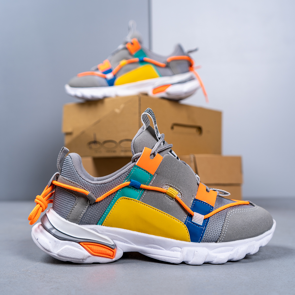 کفش ورزشی دخترانه طوسی مدل Ruby