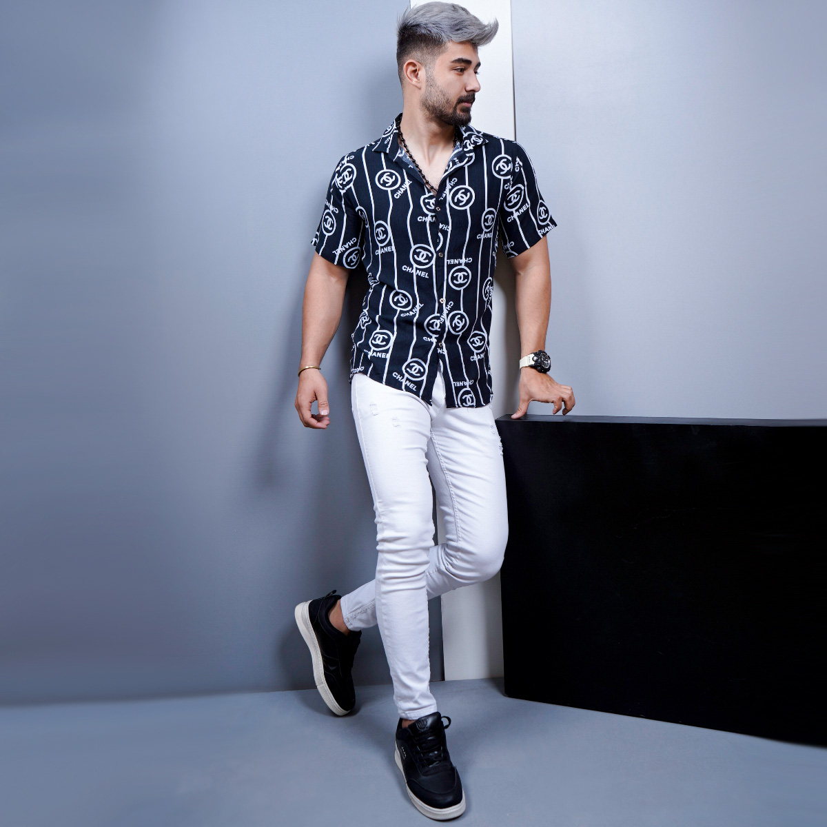 پیراهن هاوایی مردانه مدل marco