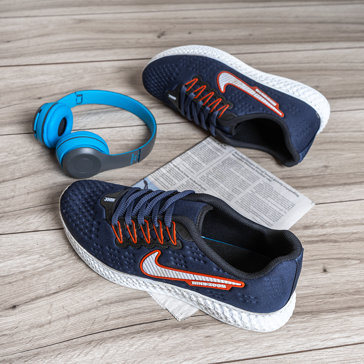 كفش ورزشي Nike مردانه سرمه اي مدل vamsi