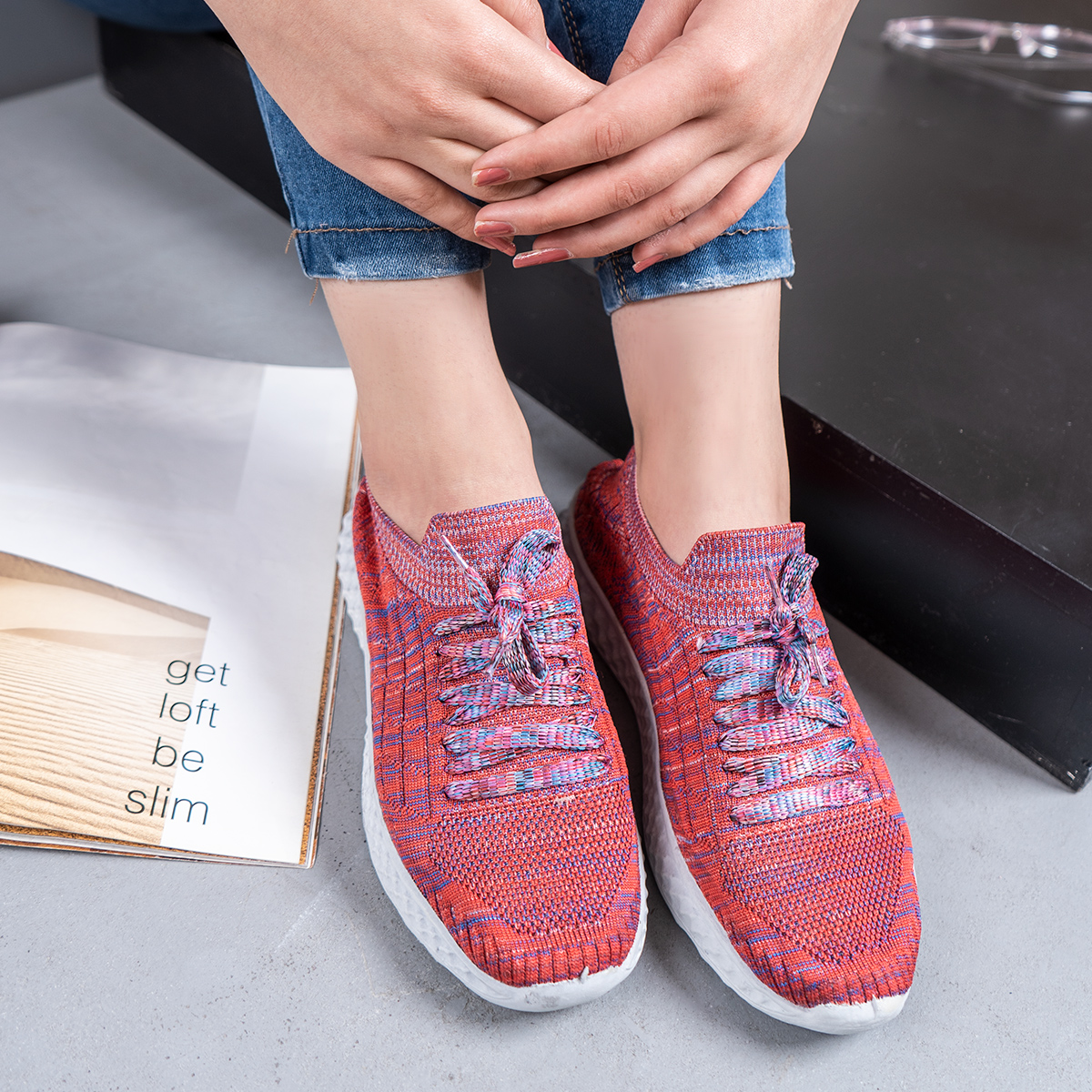 كفش ورزشي زنانه صورتي مدلBela