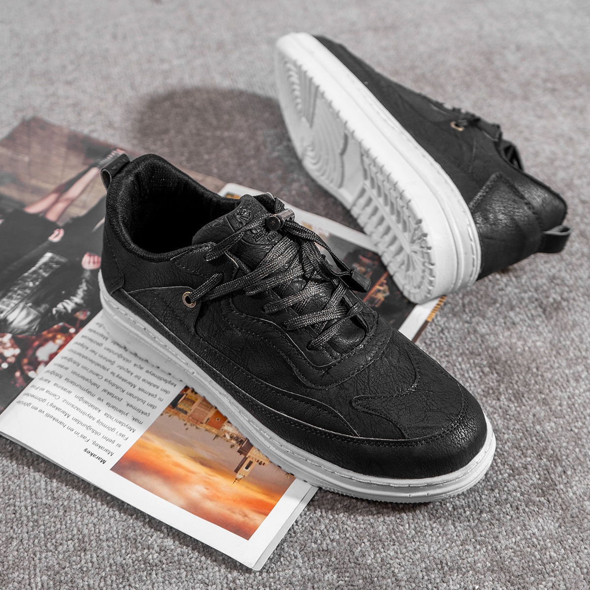 کفش ورزشی سوگو مردانه مشکی مدل java