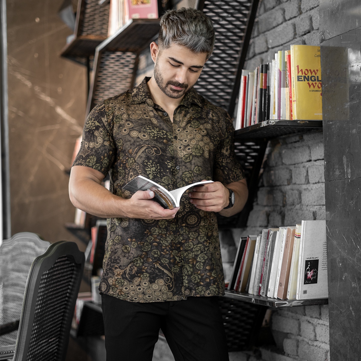 پيراهن هاوايي مردانه مدل Stefan