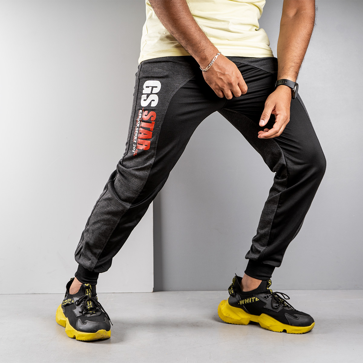 اسلش مردانه ذغالی مدل GSS(T)