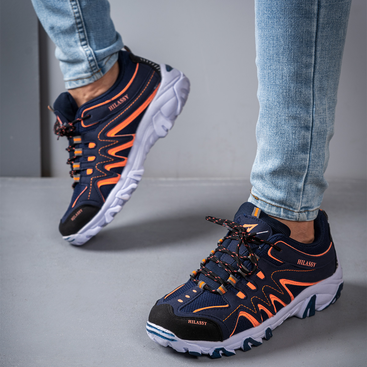 کفش ورزشی Hilassy مردانه سرمه ای مدل Martj