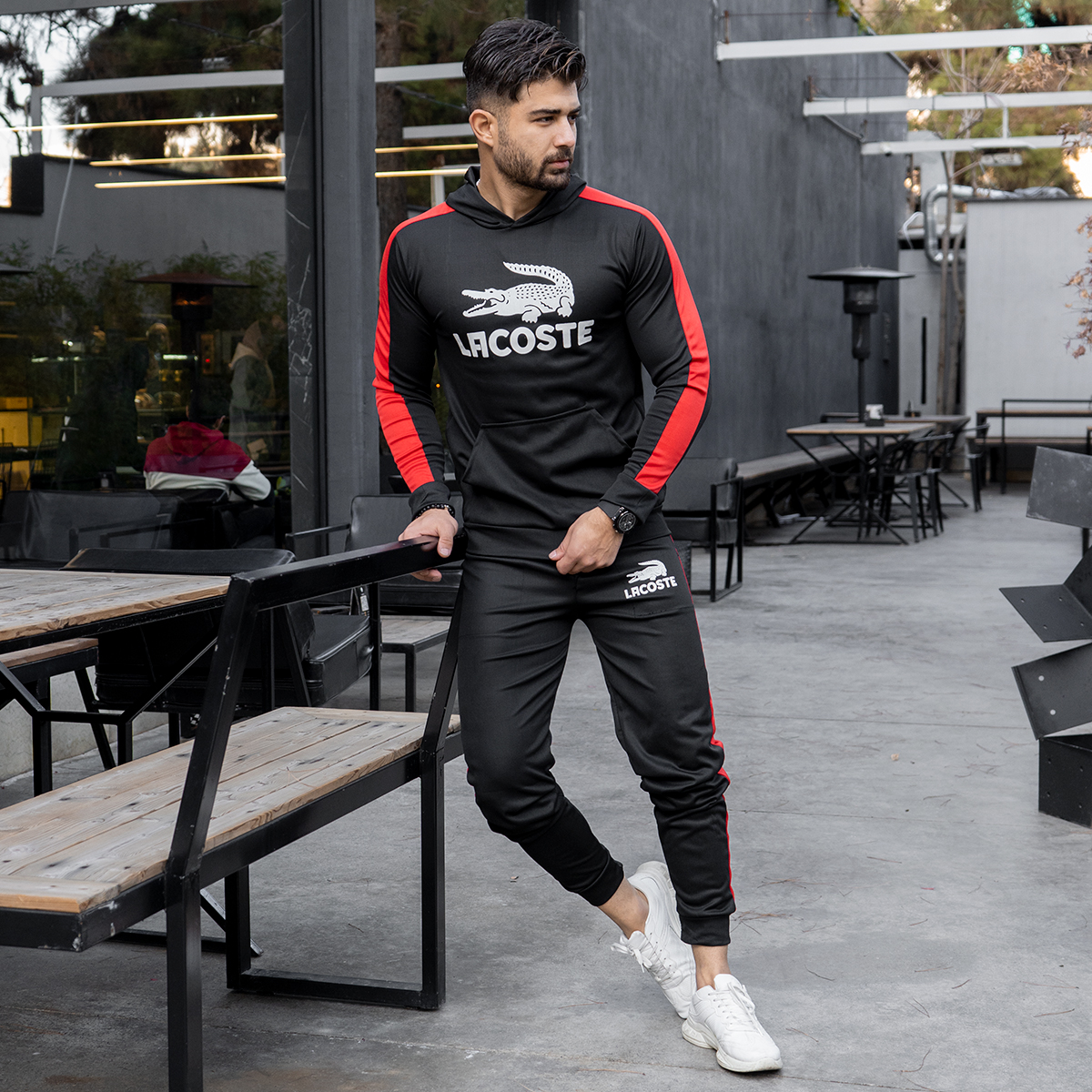 ست هودی شلوار Lacosteمردانه مدل kalomi