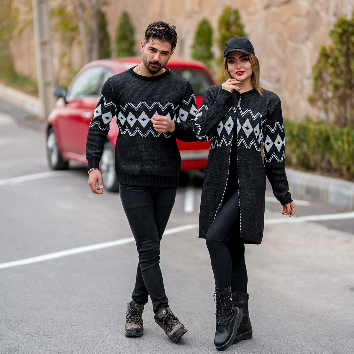 ست بافت مشکی مدل Barino