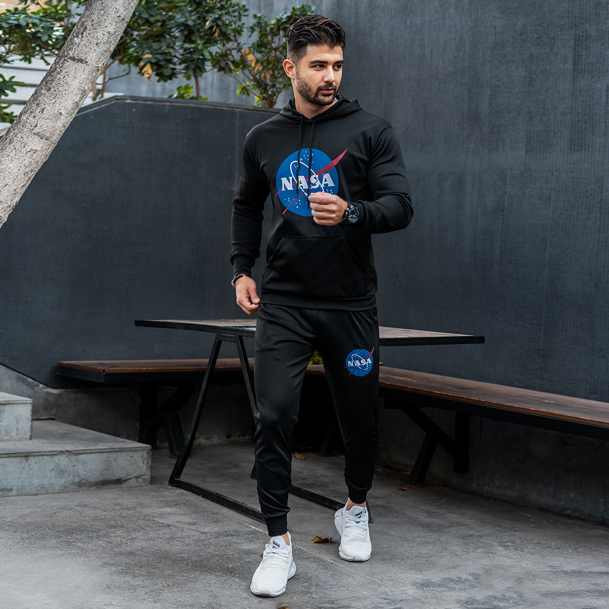 ست هودی شلوار Nasaمردانه مدلG81