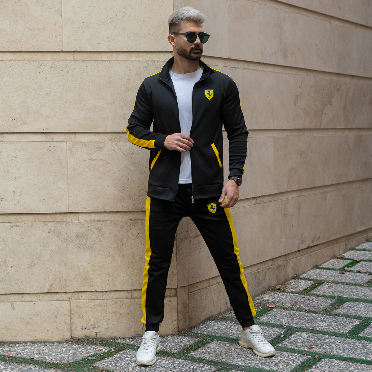 ست سوئیشرت شلوار مردانه مدل Ferrari