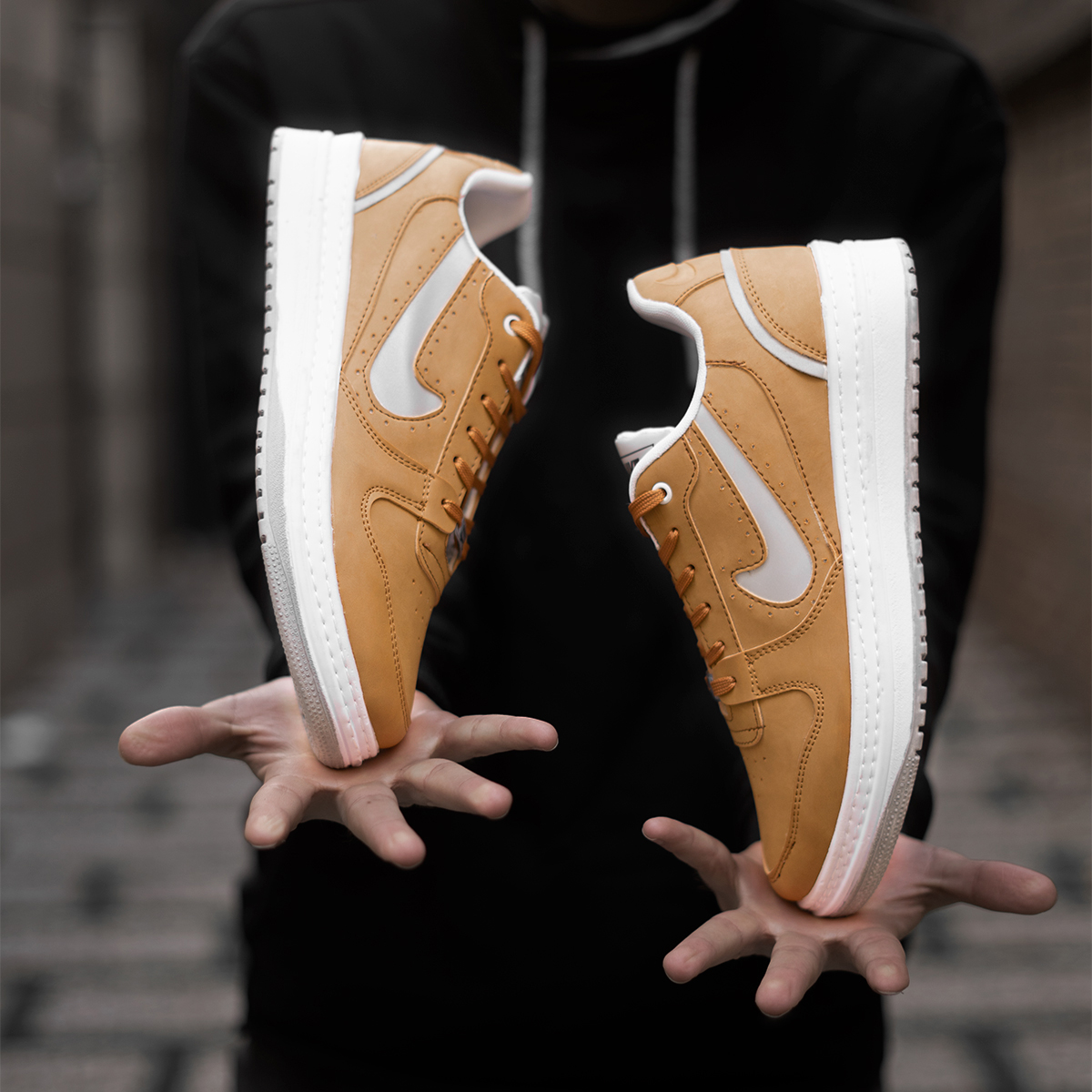 کفش Nike مردانه خردلی مدل Erfan