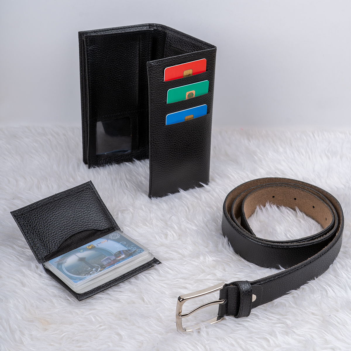 ست کیف و کمربند مشکی مدل M101