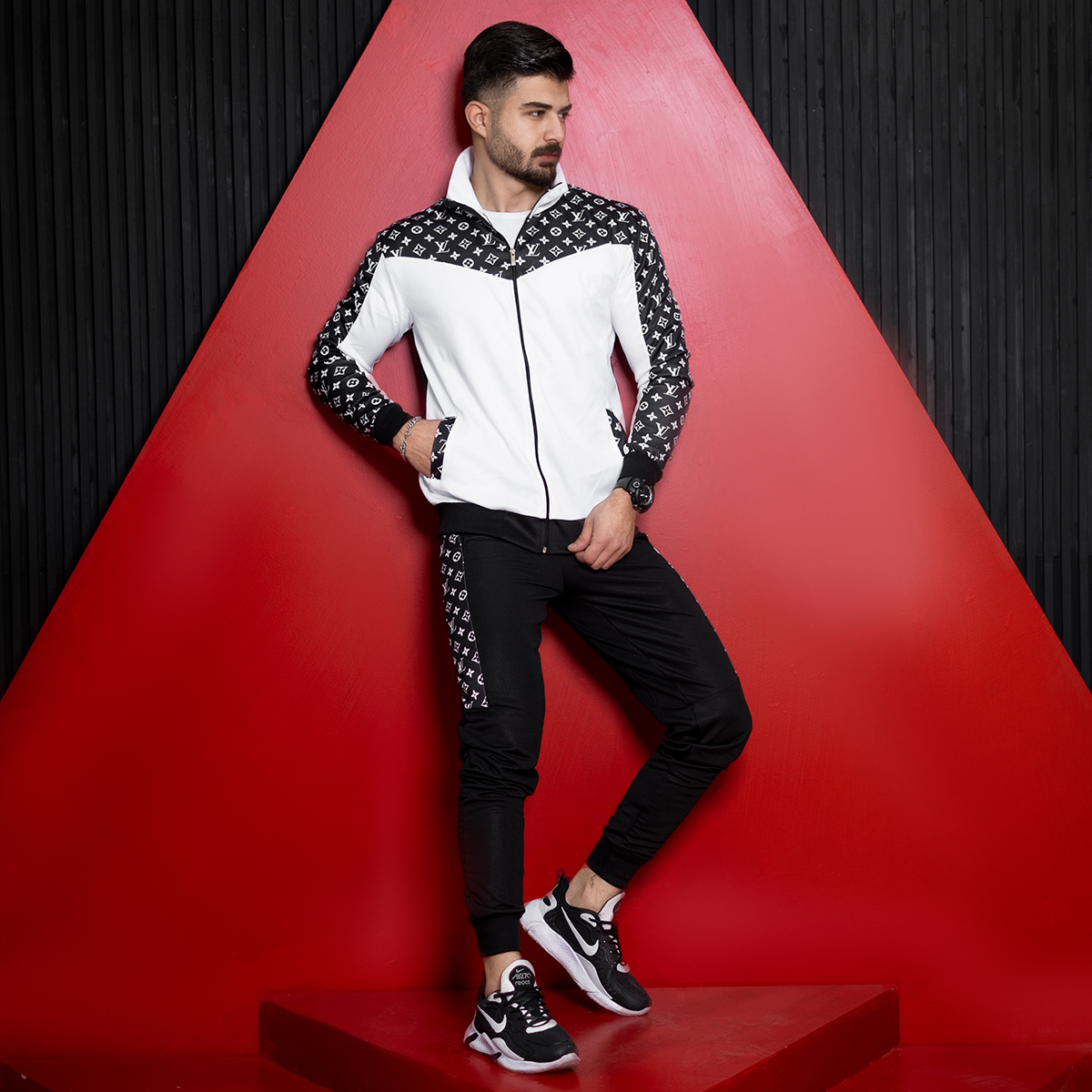 ست سوییشرت شلوار مردانه مدلLV