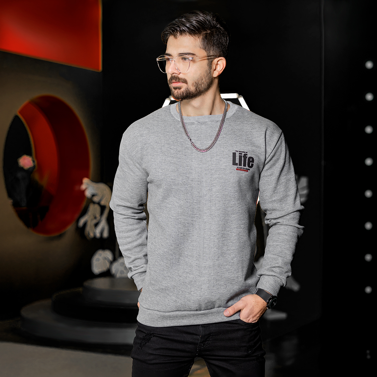 دورس مردانه طوسی مدل Life