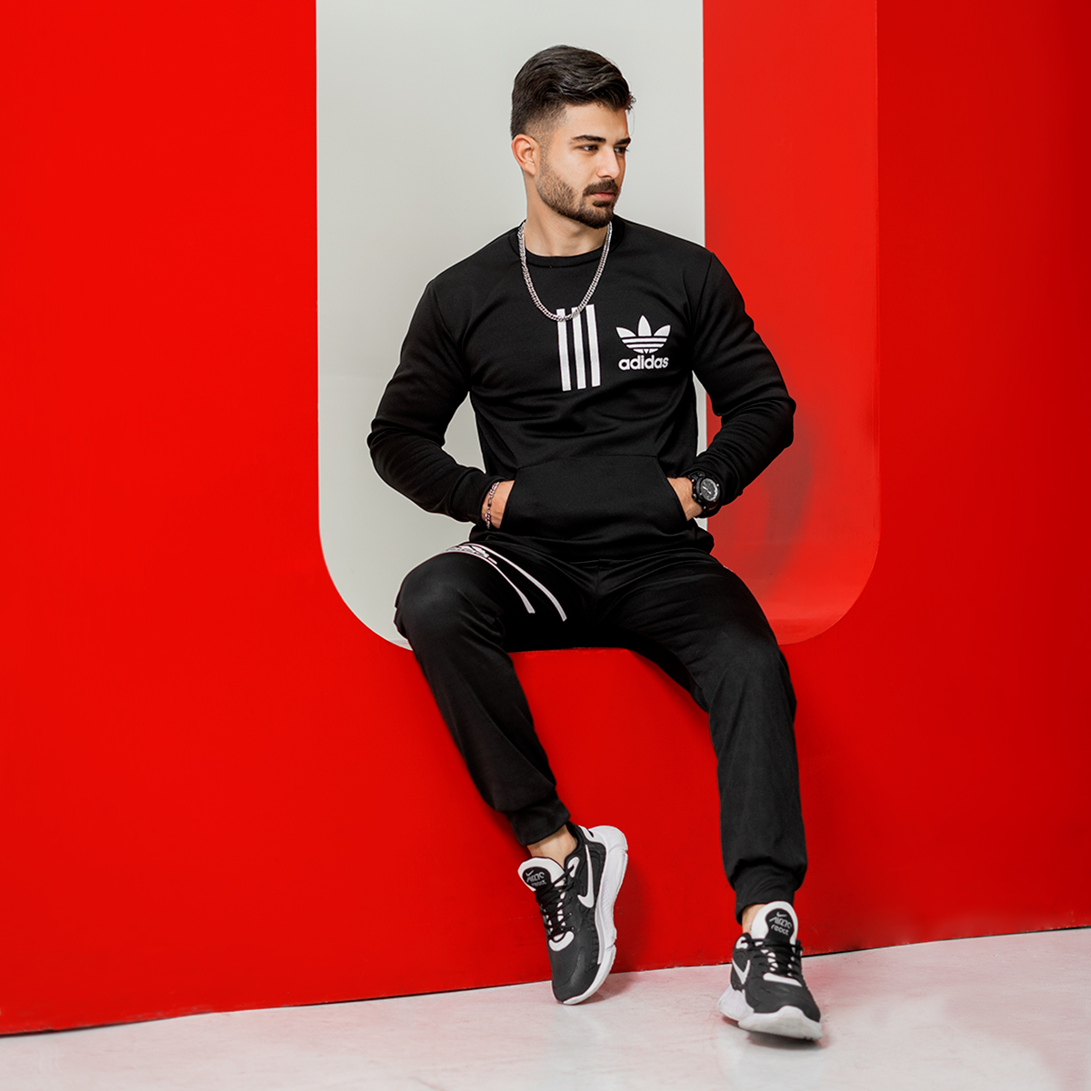 ست بلوز شلوار Adidas مردانه مدلZaniar