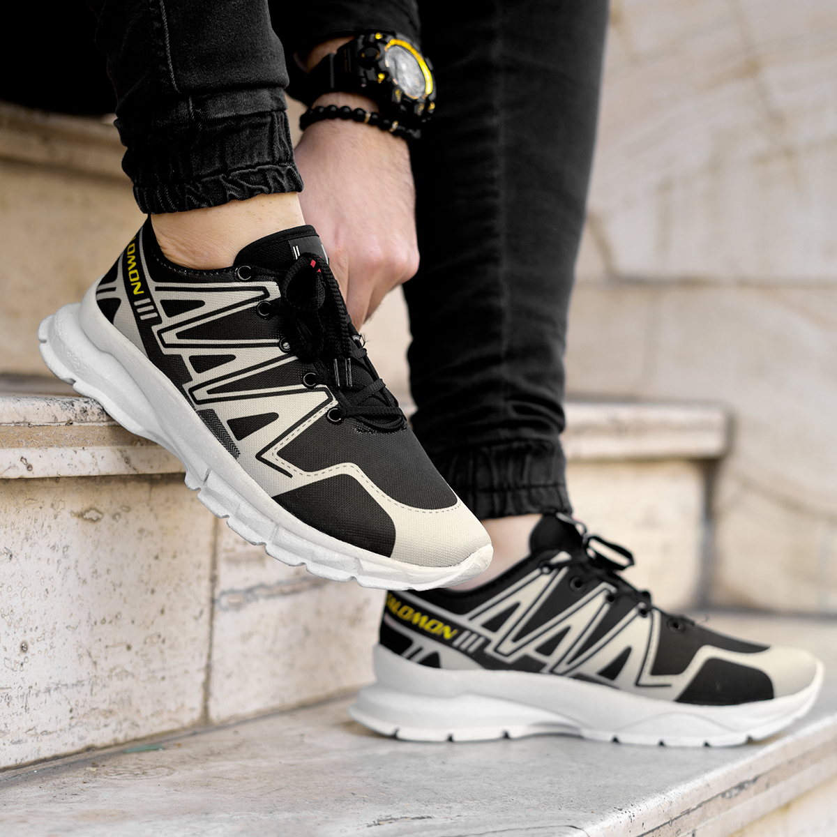 کفش ورزشی Salomon مردانه طوسی مشکی مدلPadra