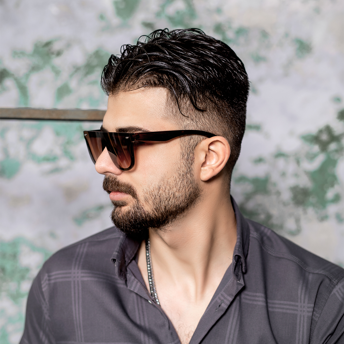 عینک قهوه ای مدل Wersa