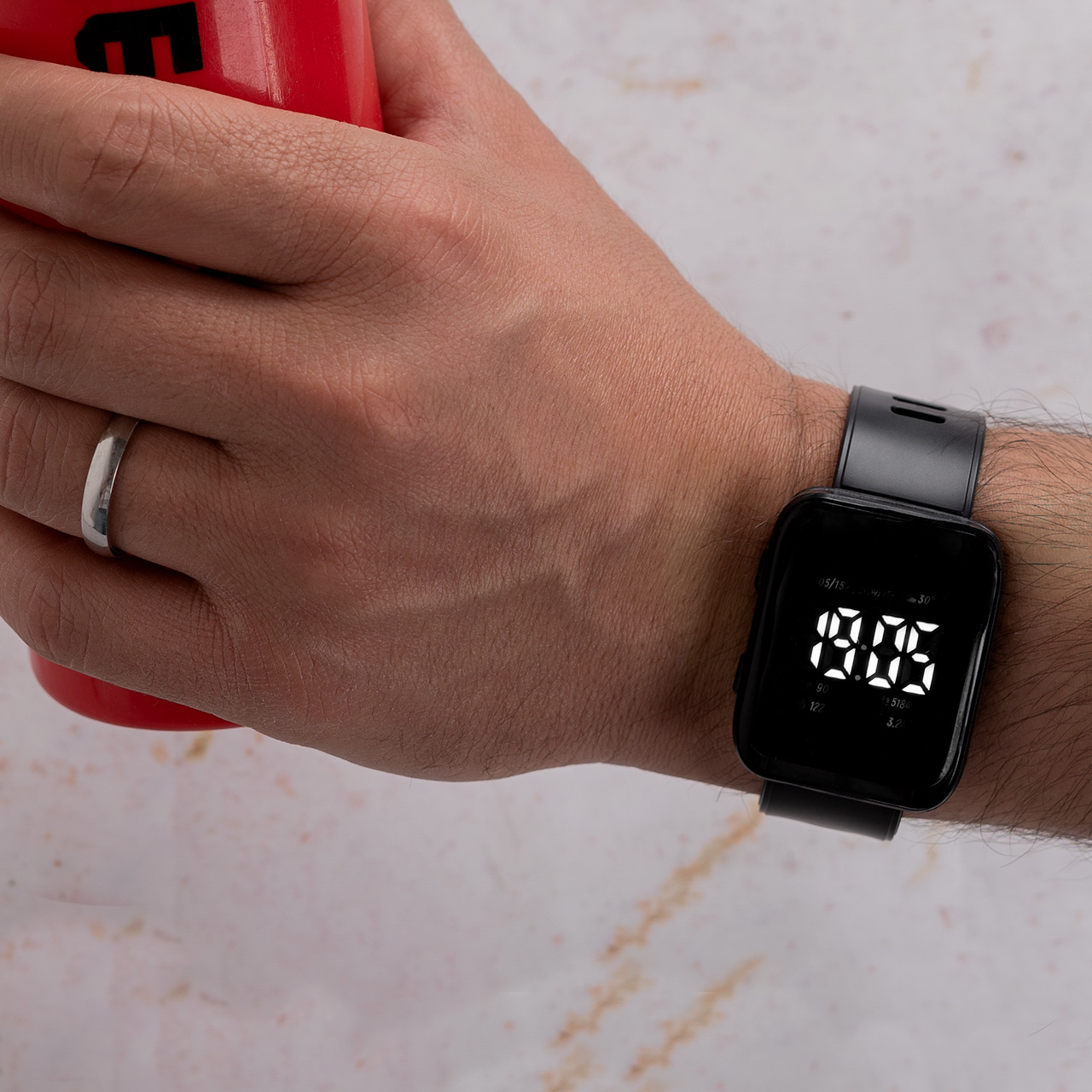 ساعتLED مشکی مدل W330