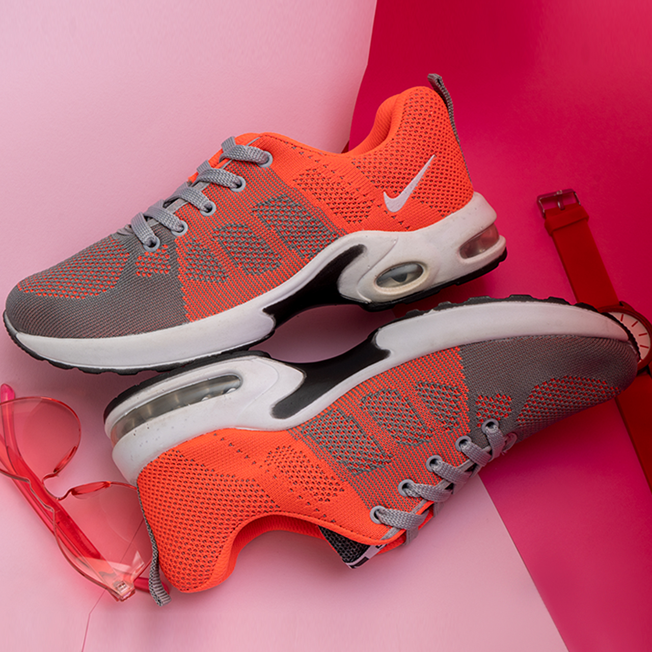 کفش ورزشی نایک صورتی زنانه مدل mahsa