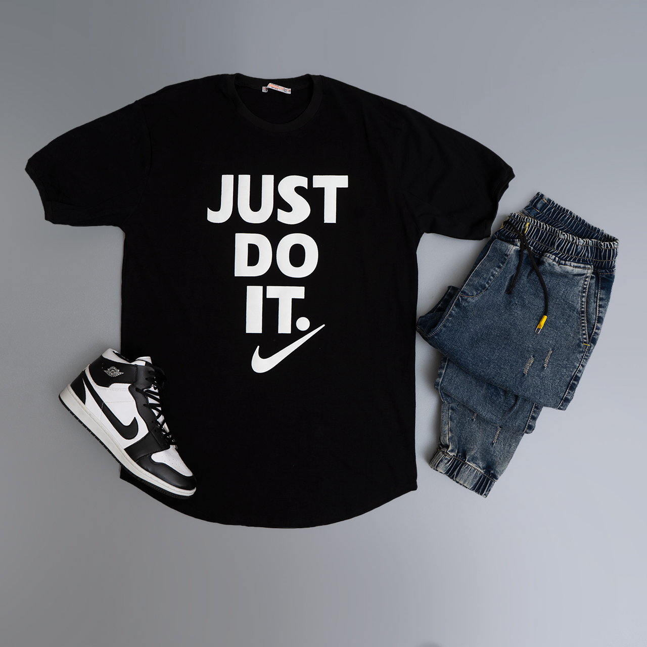 تیشرت مشکی just do it مردانه مدلBehroz