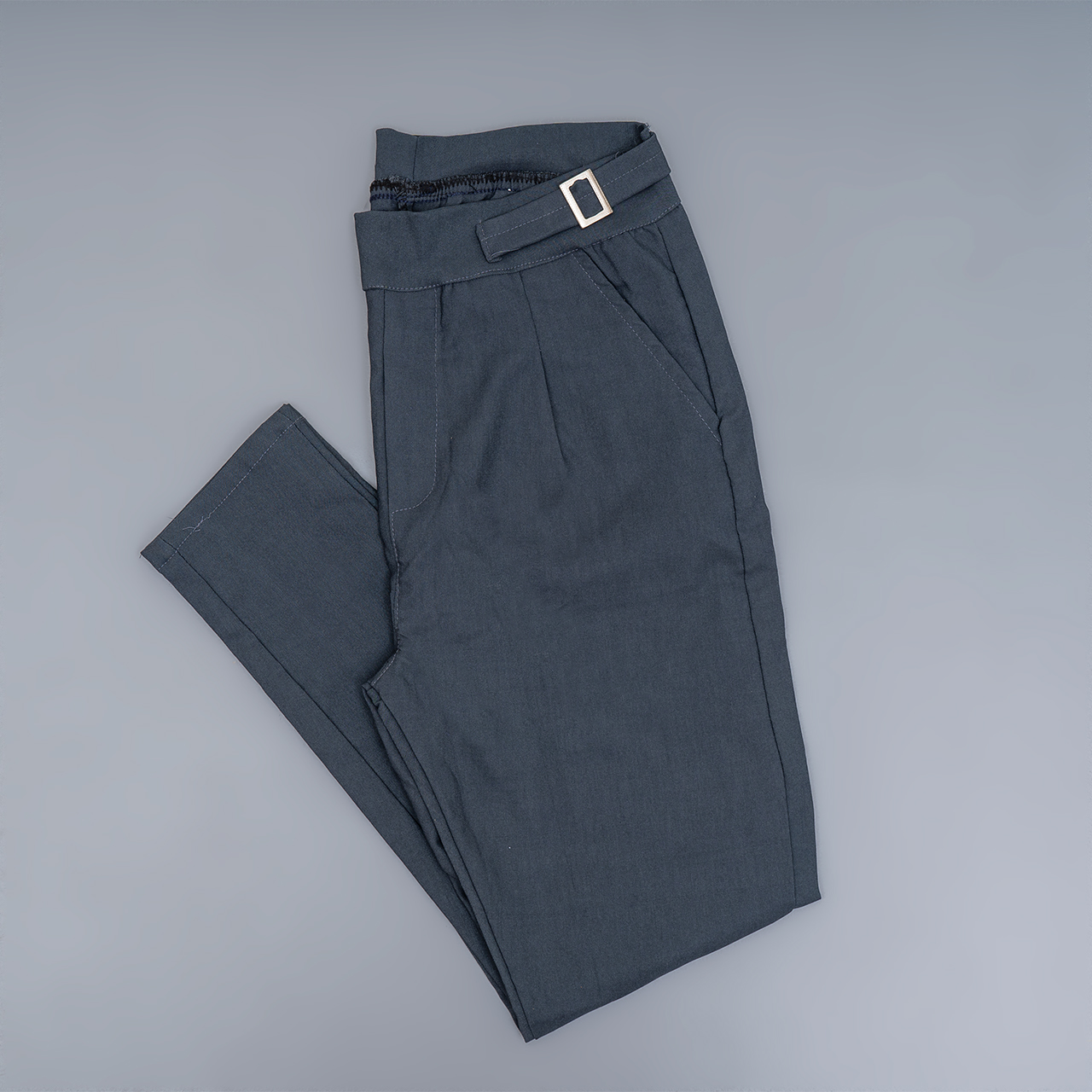 شلوار مردانه طوسی سگک دار مدل X104