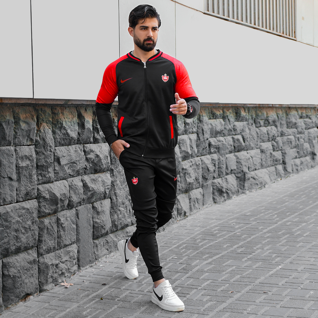 ست سوئیشرت شلوار پرسپولیس مردانه مدل bahif