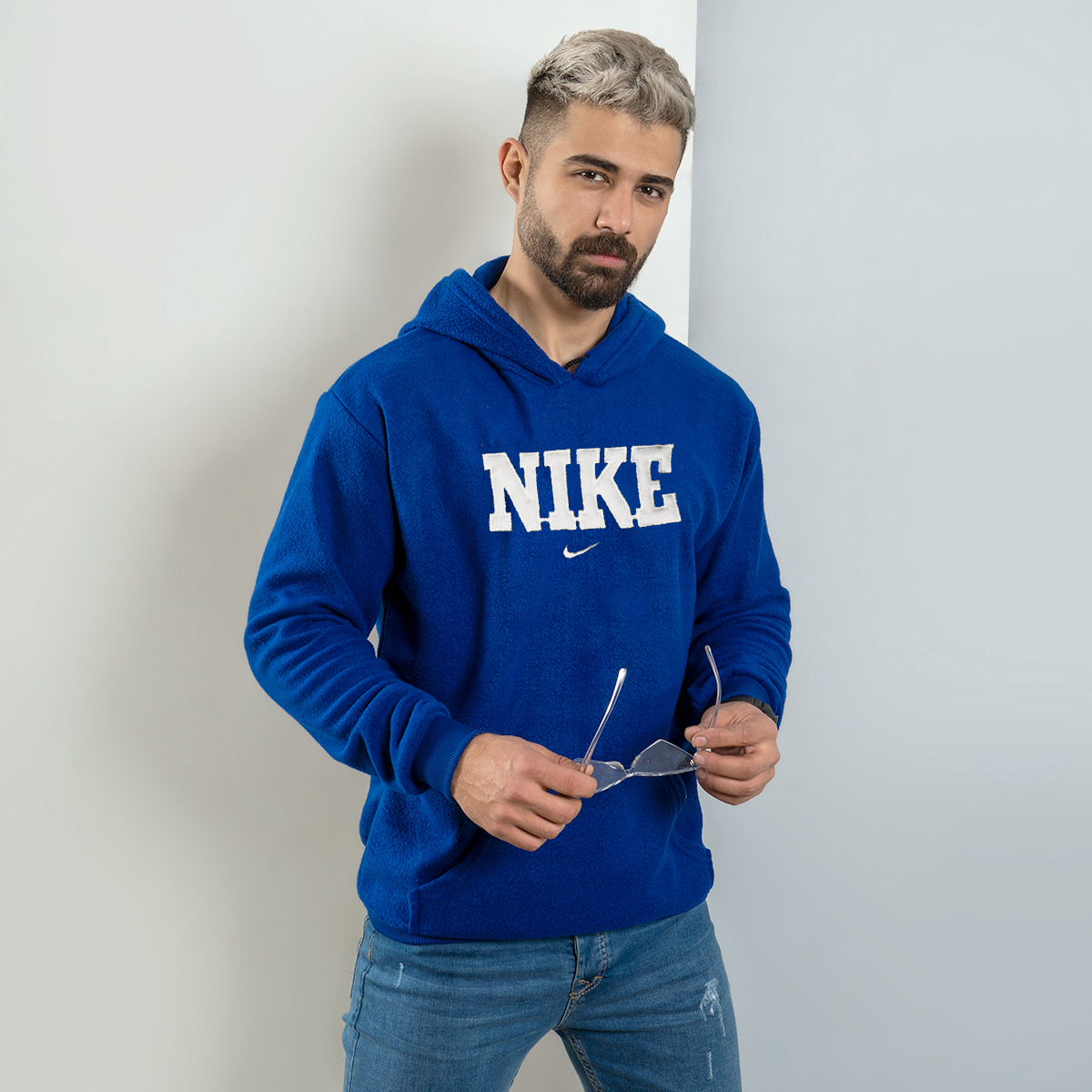 هودی نایک آبی ( سفید) مردانه مدل Rator