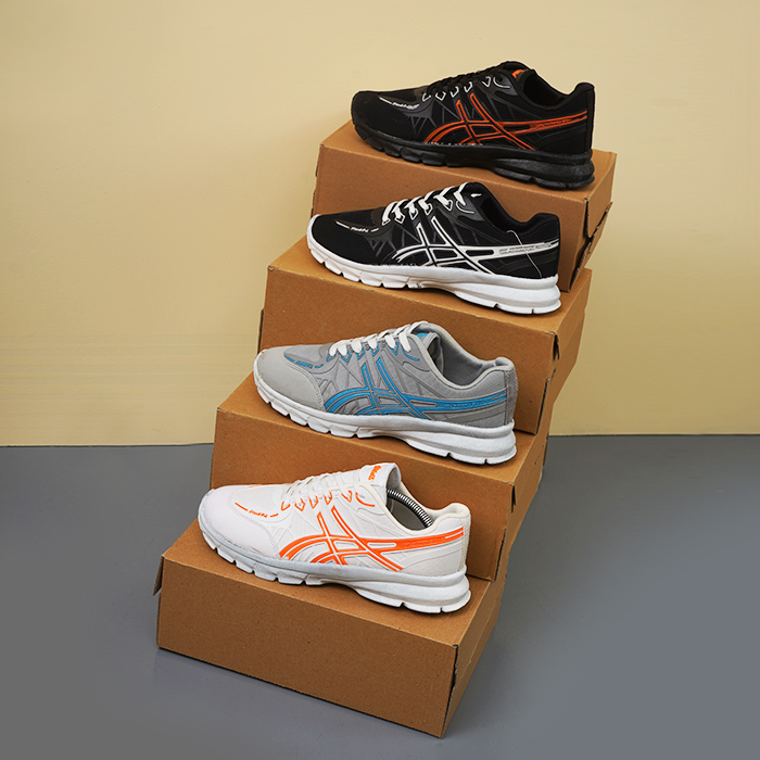 کفش ورزشی Asics مردانه مشکی آبی مدل Kaloni