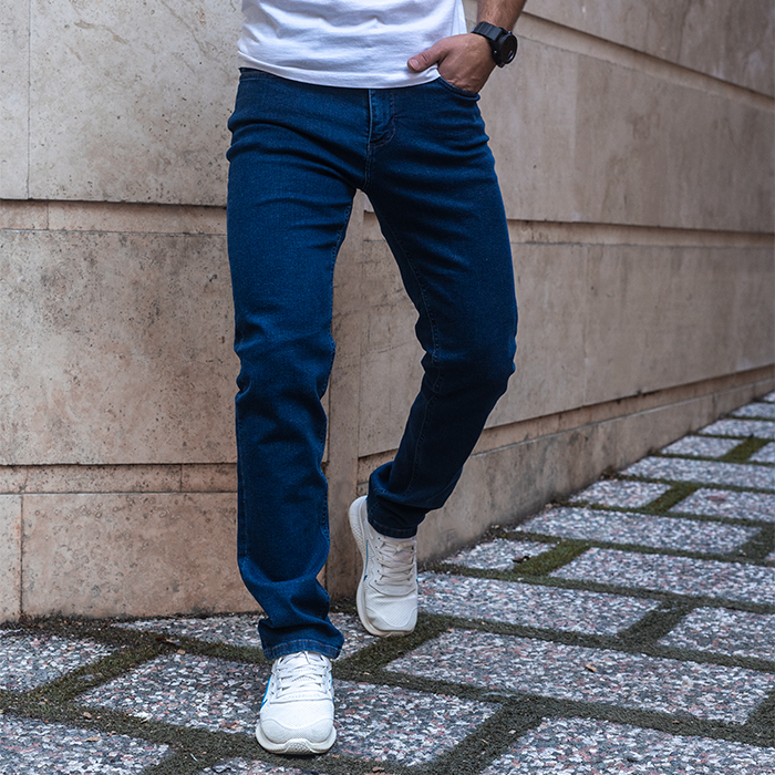 شلوار جین سرمه ای مردانه مدل syavash