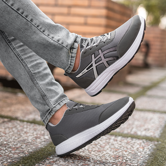 کفش ورزشی Asics طوسی تیره مردانه مدل BARZIN