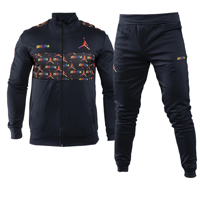 ست سوئیشرت شلوار مردانه سرمه ای مدل Jordan