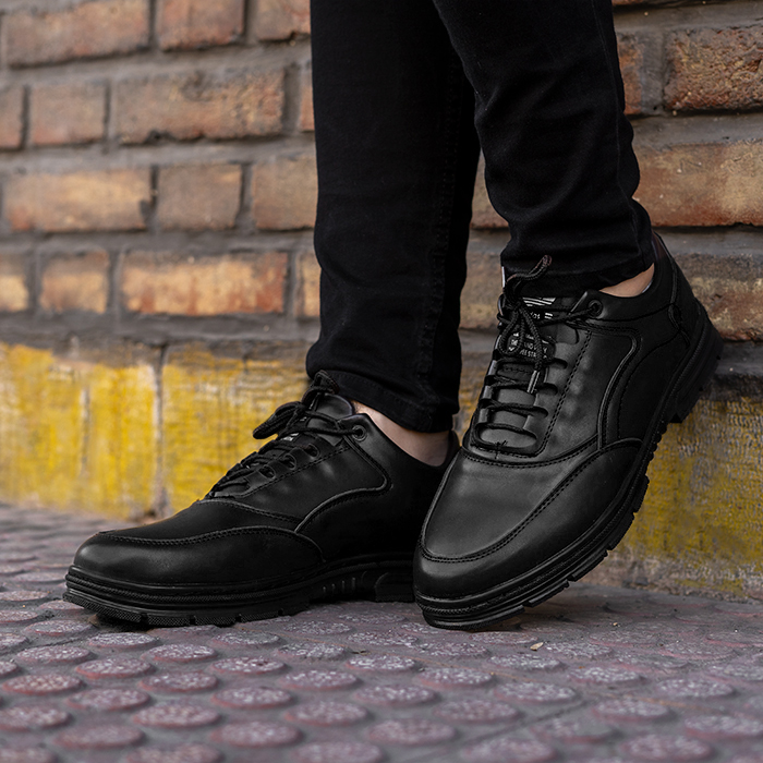 کفش مردانه CAT مشکی مدل Galin