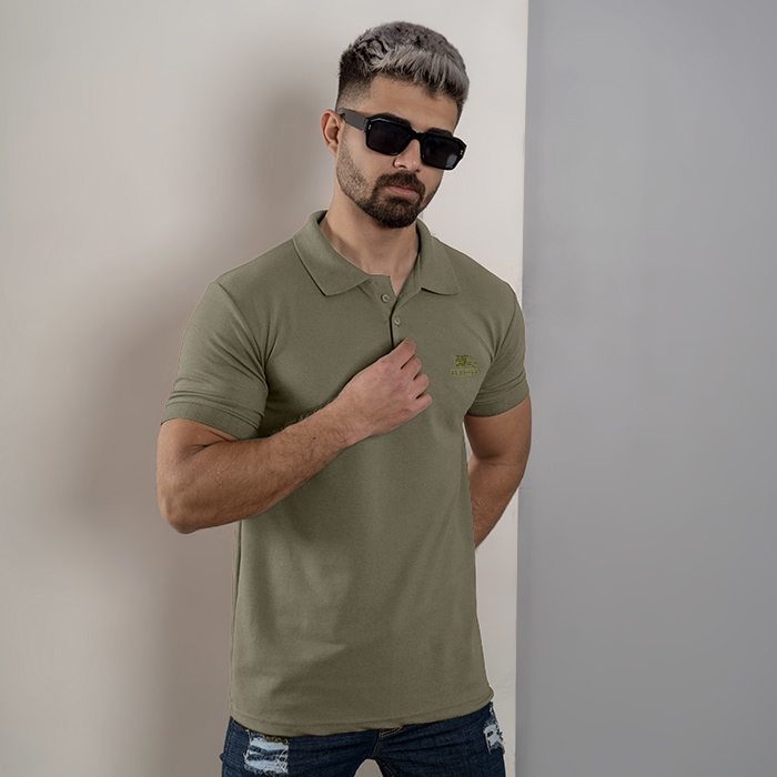 تیشرت مردانه سبز مدل burberry