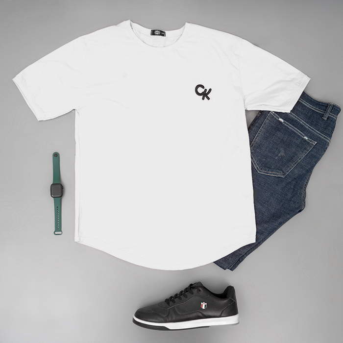 تیشرت مردانه سفید مدل Ck