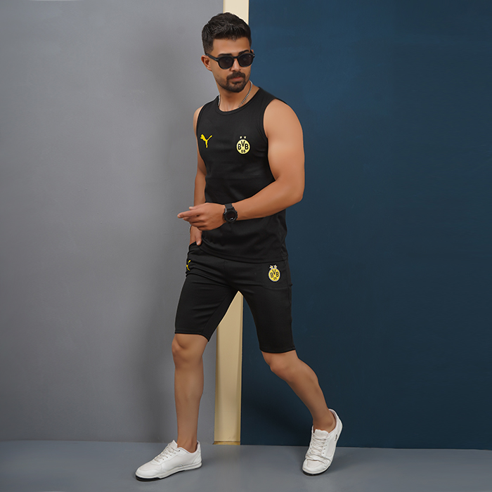 ست رکابی شلوارک دورتموند مردانه مدل Daya