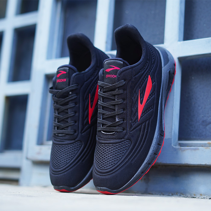 کفش ورزشی مشکی قرمز مدل Sano