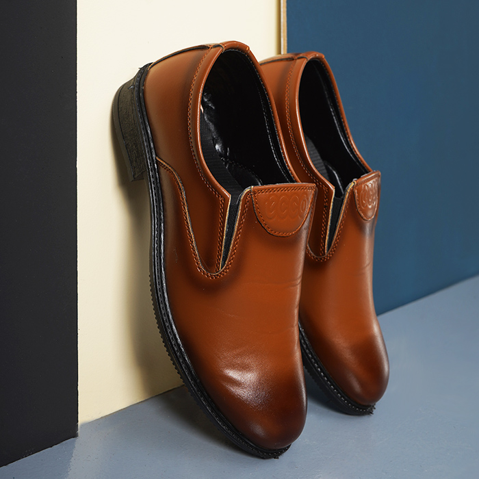 کفش رسمی مردانه عسلی مدل AMOR