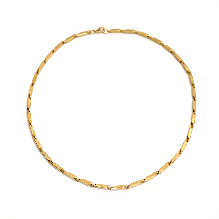 گردنبند مردانه طلایی مدل C90