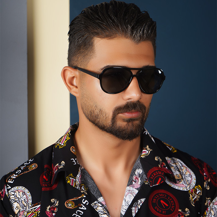 عینک آفتابی مردانه مشکی مدلremax