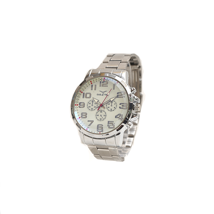 ساعت مچی نقره ای مردانه مدل EAGLETIME