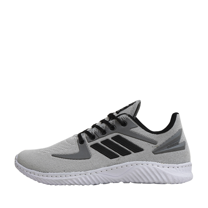 کفش ورزشی مردانه آدیداس سفید طوسی مدل zarax