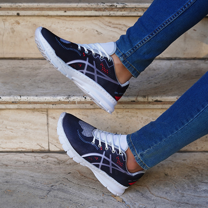 کفش مردانه (T) اسیکس مشکی قرمز مدل dahak