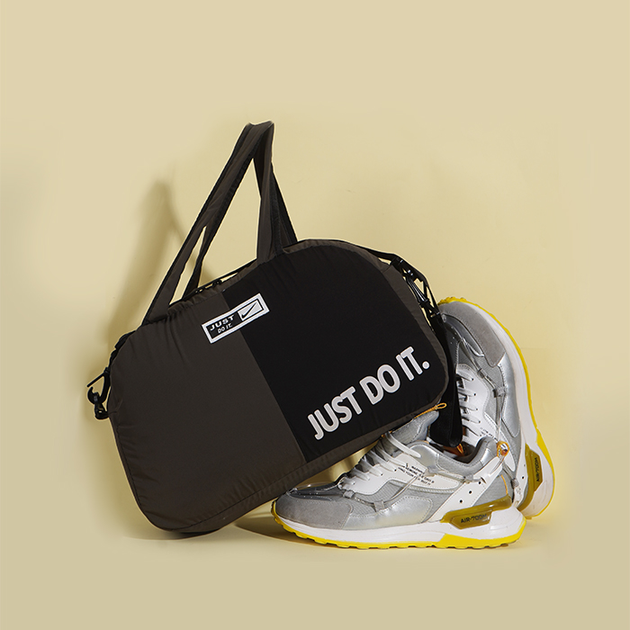 ساک ورزشی just do it سبز مشکی مدل Karen