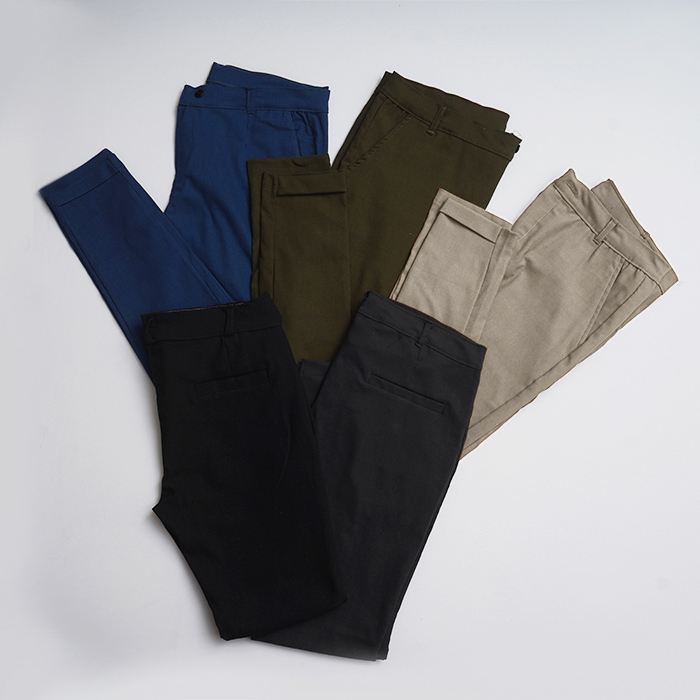 شلوار مردانه سبز مدل MOBIN