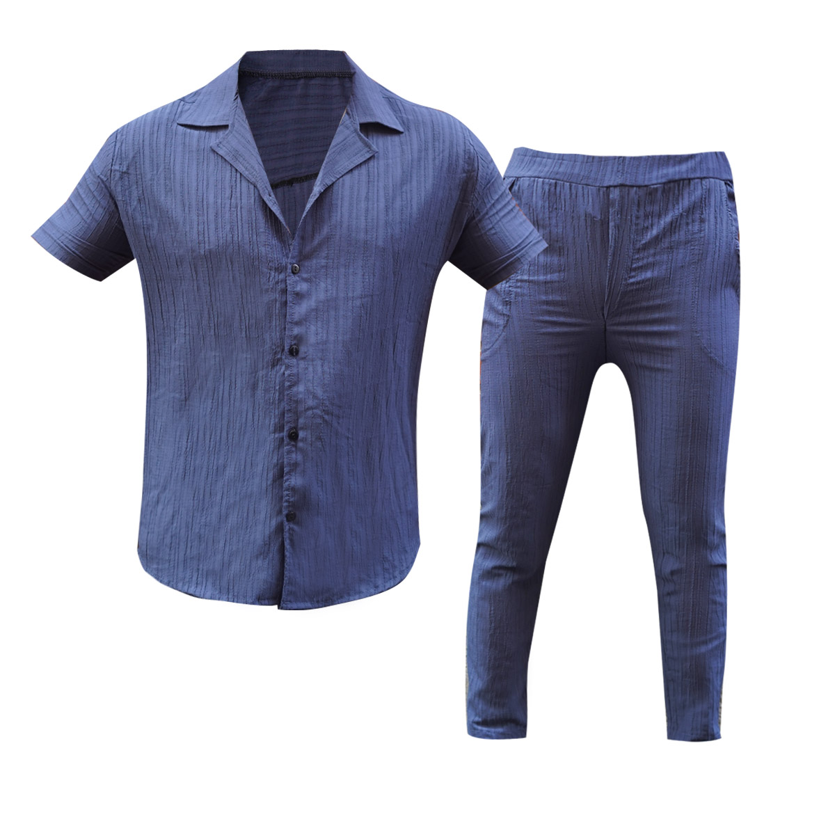 ست پیراهن شلوار مراکشی مردانه طوسی مدل Pasha